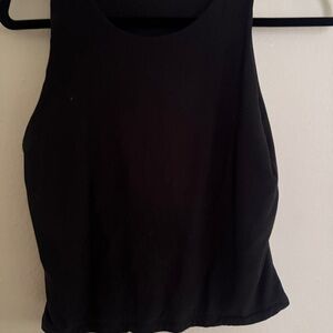 Black crop top